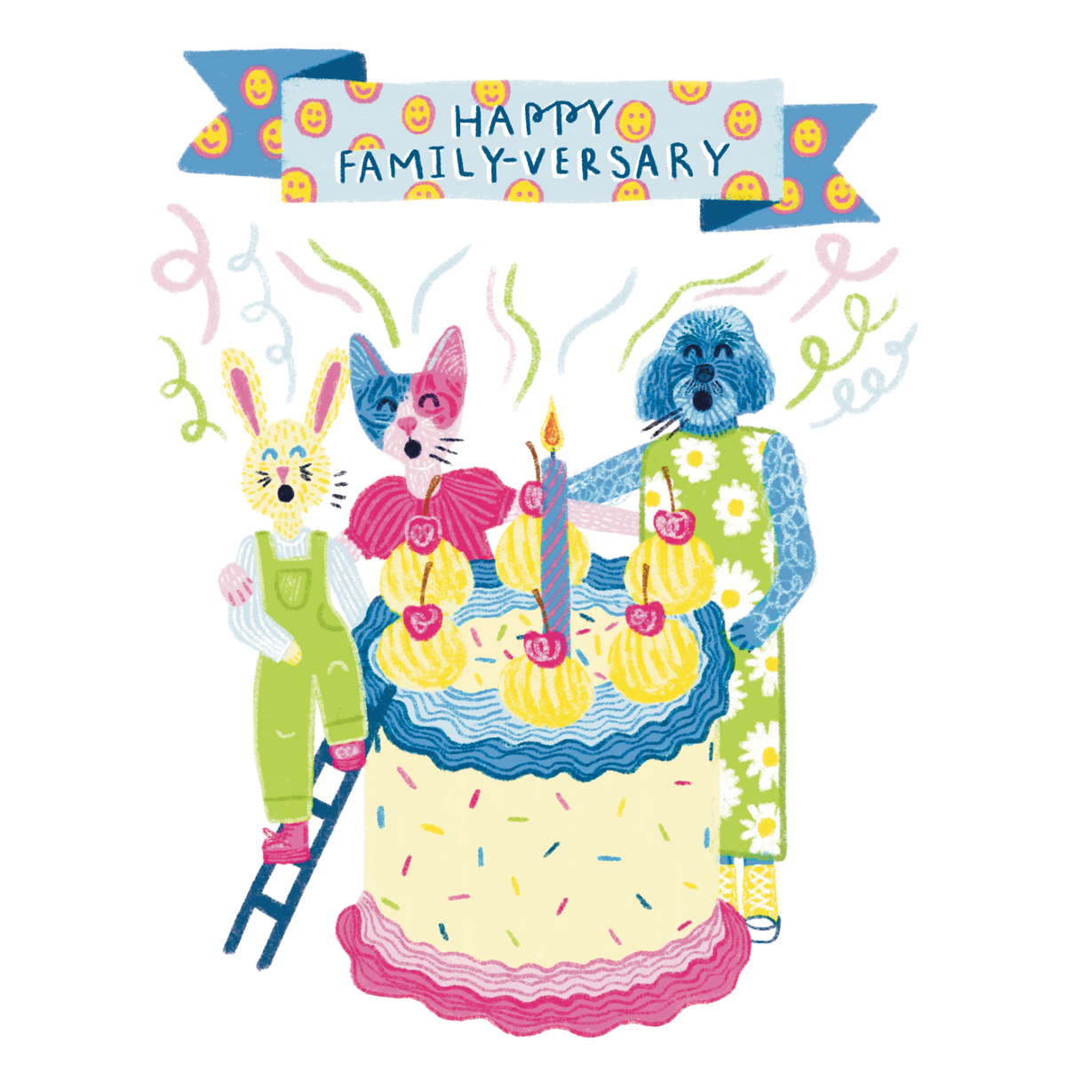 Happy Family-versary (lesbian couple)