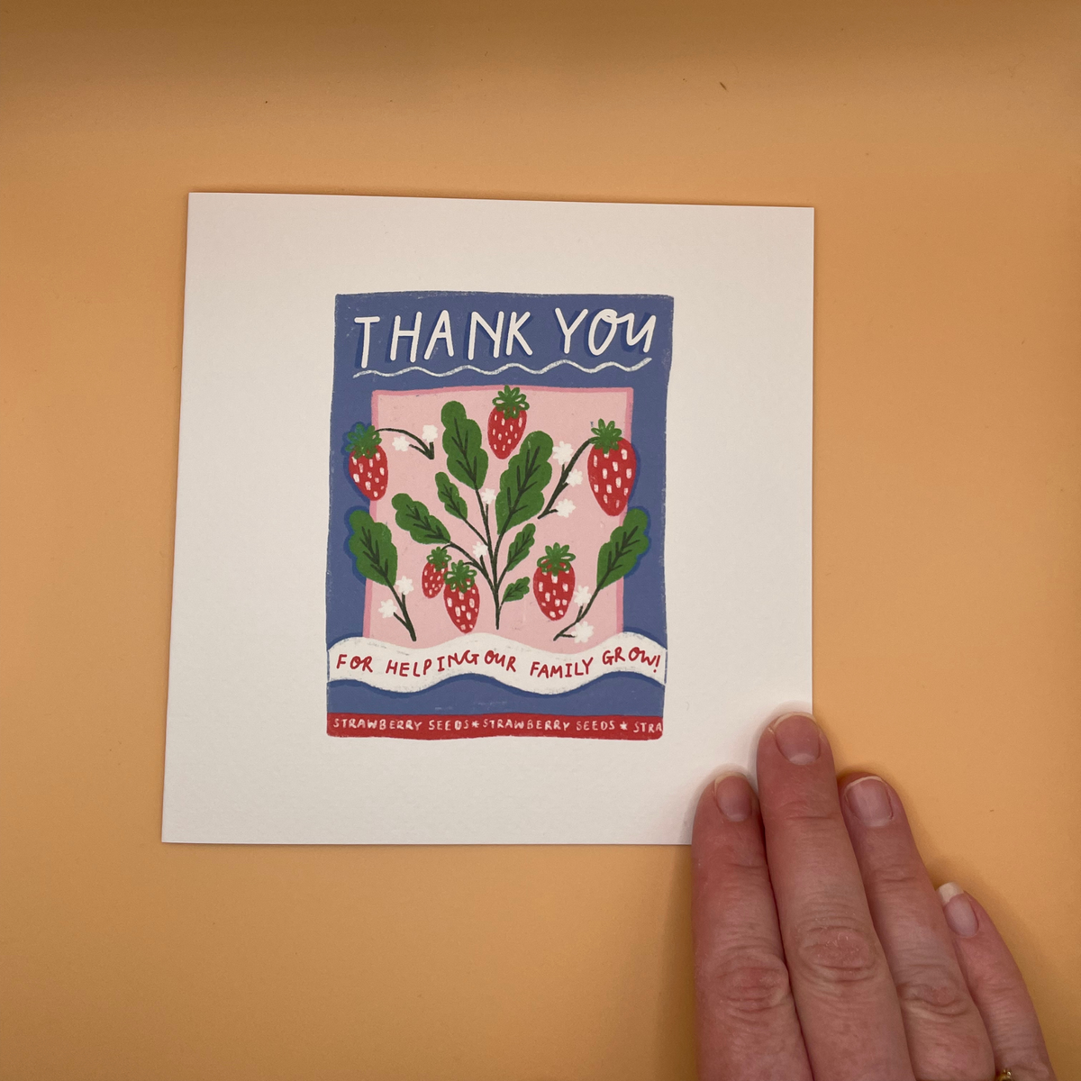 You helped our family grow